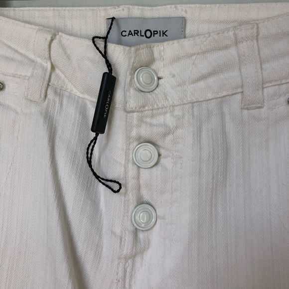 CarlOpik white jeans NWOT - Picture 3 of 8